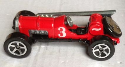 Old Numero 3 Carro De Carreras Antiguo Rojo - Hot Wheels toy car collectible - Main Image 2