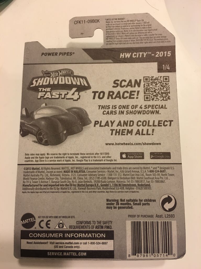 Power Pipes - The Fast Four - Kroger Exclusive toy car collectible - Main Image 2