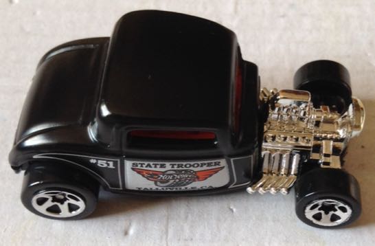 Carcacha Ford 1932 Negra Con Motor Expuesto - Hot Wheels toy car collectible - Main Image 2