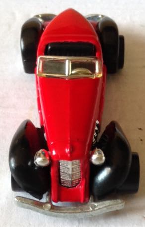 Carcacha Convertible Roja Con Salpicaderas Negras - Hot Wheels toy car collectible - Main Image 1