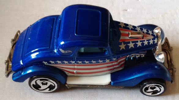 Ford 1932 Azul Bandera Norteamericana - Hot Wheels toy car collectible - Main Image 2