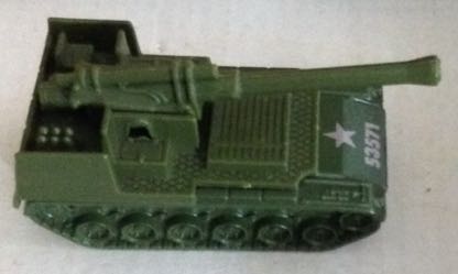 Tanque Verde Cañon Extra Largo - Hot Wheels toy car collectible - Main Image 2