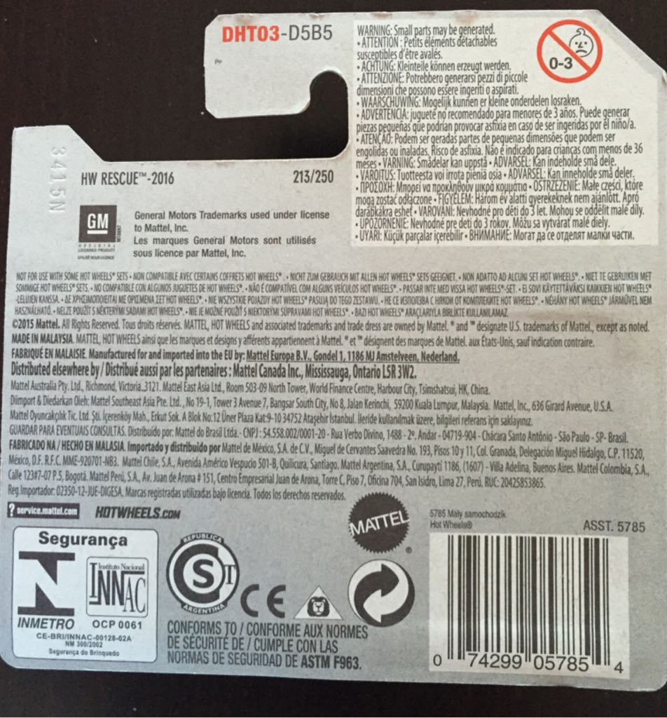 Chevy Blazer 4x4 - HW Rescue toy car collectible - Main Image 2