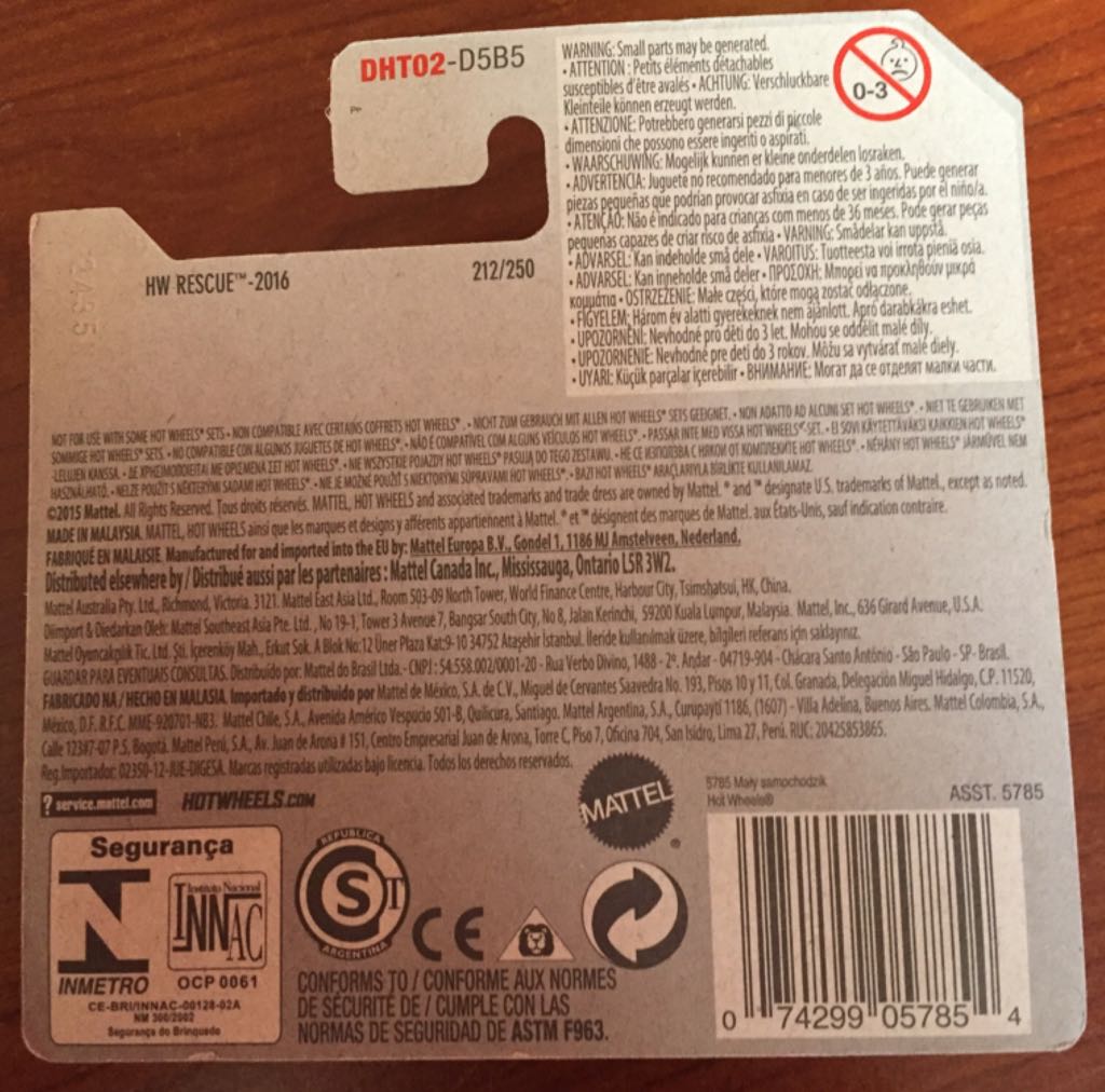 Sky Knife - HW Rescue toy car collectible - Main Image 2