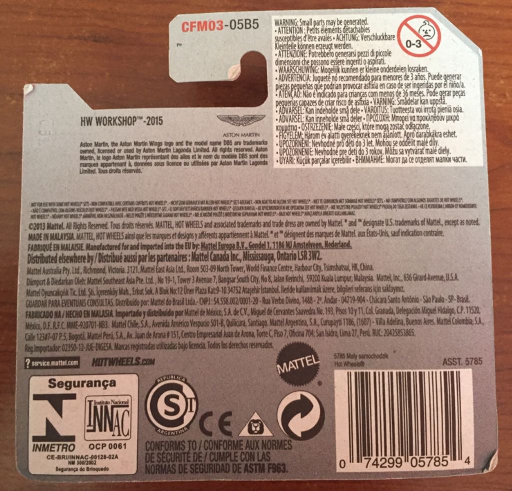 Aston Martin - 1963 DB5 - HW WORKSHOP toy car collectible - Main Image 2