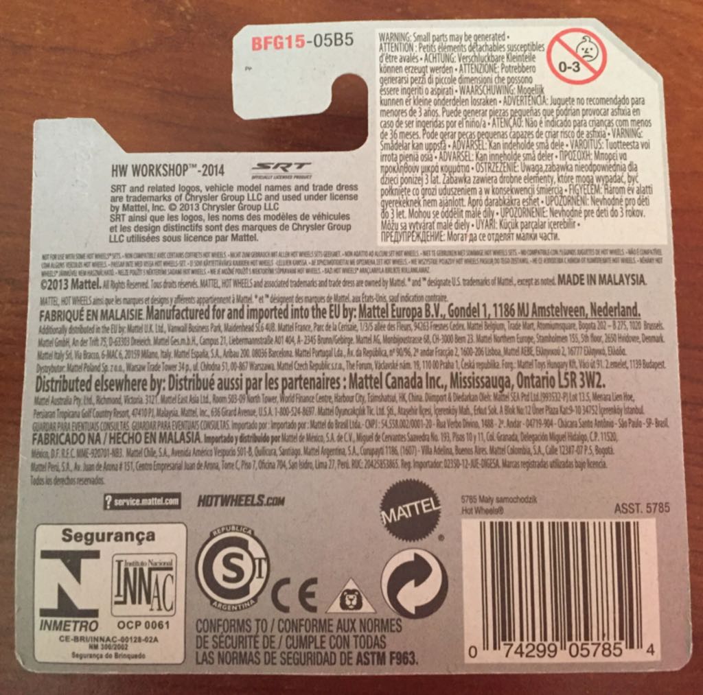 2013 SRT Viper - HW WORKSHOP toy car collectible - Main Image 2