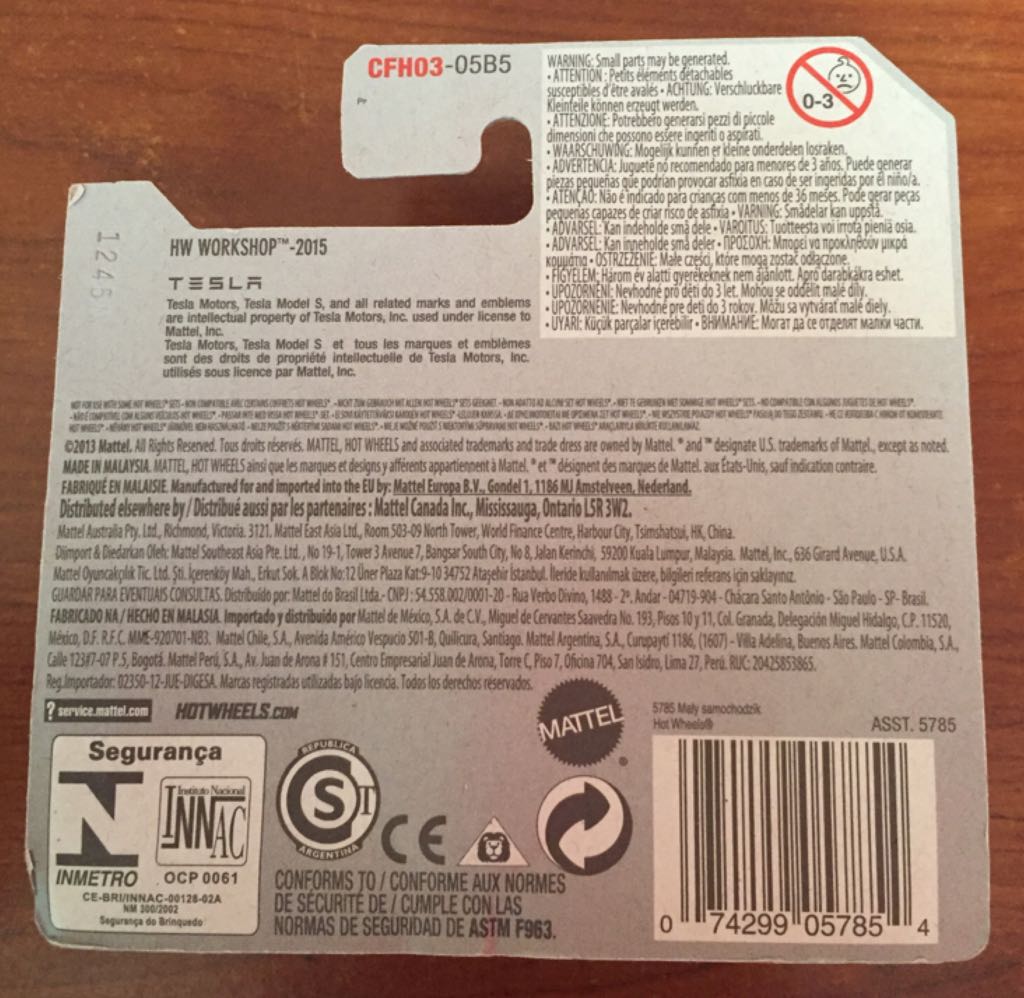 Tesla Model S - HW WORKSHOP toy car collectible - Main Image 2