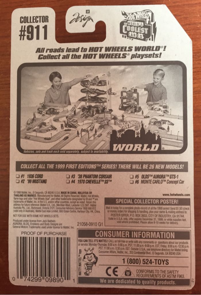 Olds Aurora GTS 1 - 1999 First Editions toy car collectible - Main Image 2