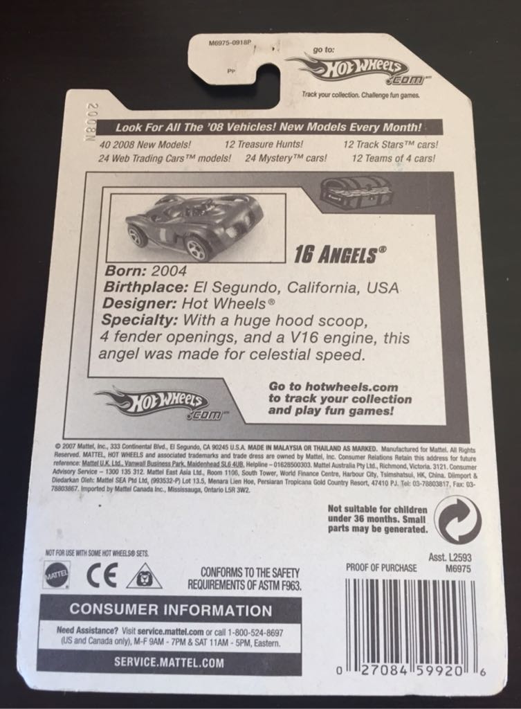 16 Angels - HW toy car collectible - Main Image 2
