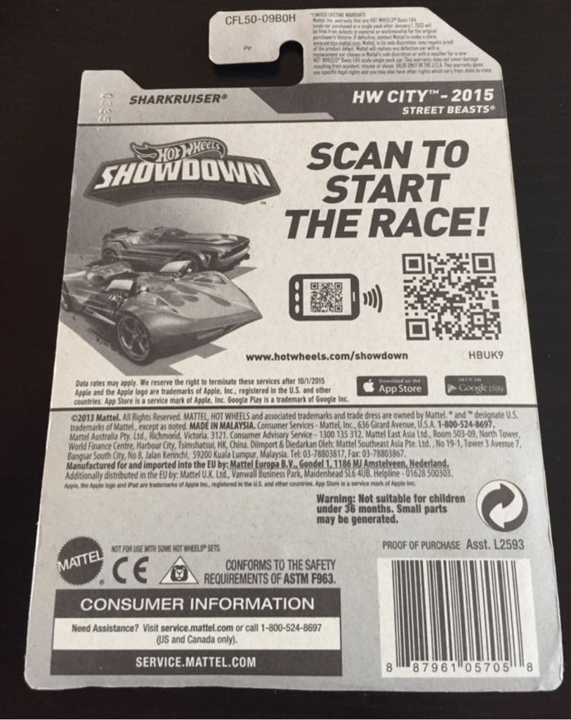 Sharkruiser - HW City toy car collectible - Main Image 2