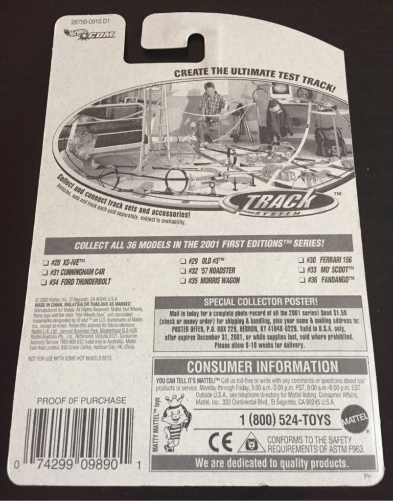 Old #3 - 2001 First Editions toy car collectible - Main Image 2