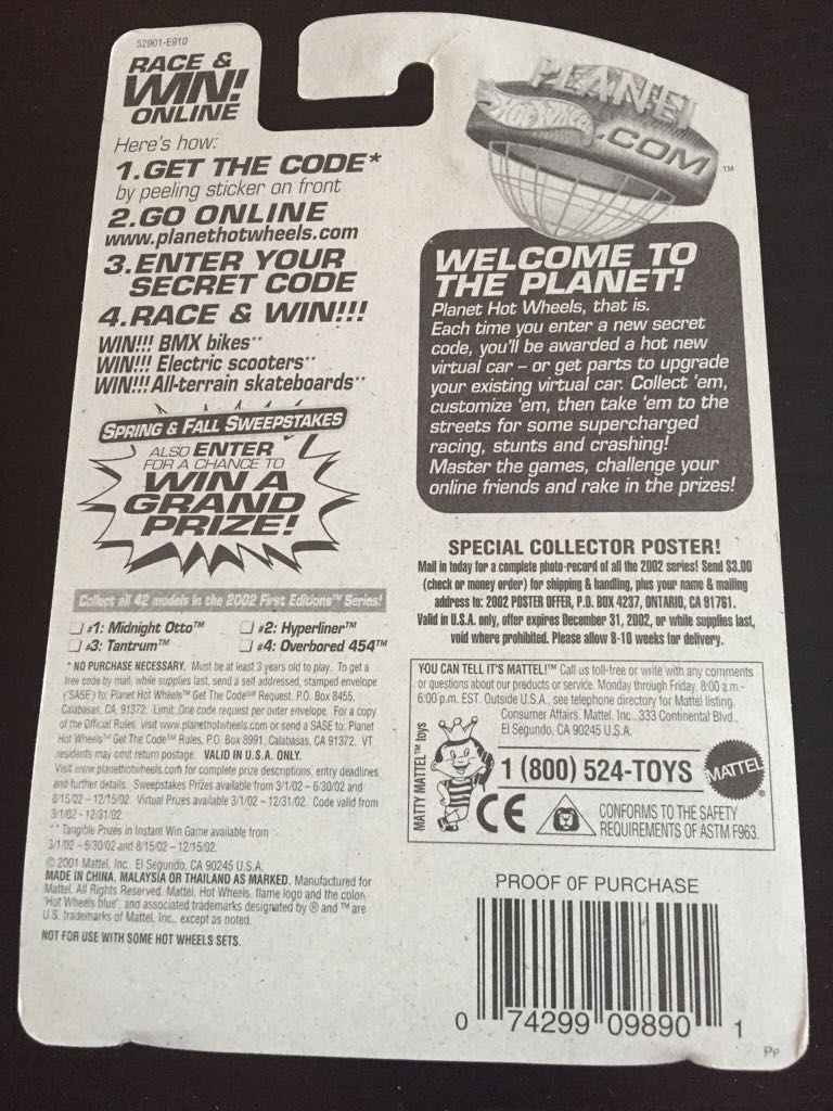 Midnight Otto - 2002 First Editions toy car collectible - Main Image 2