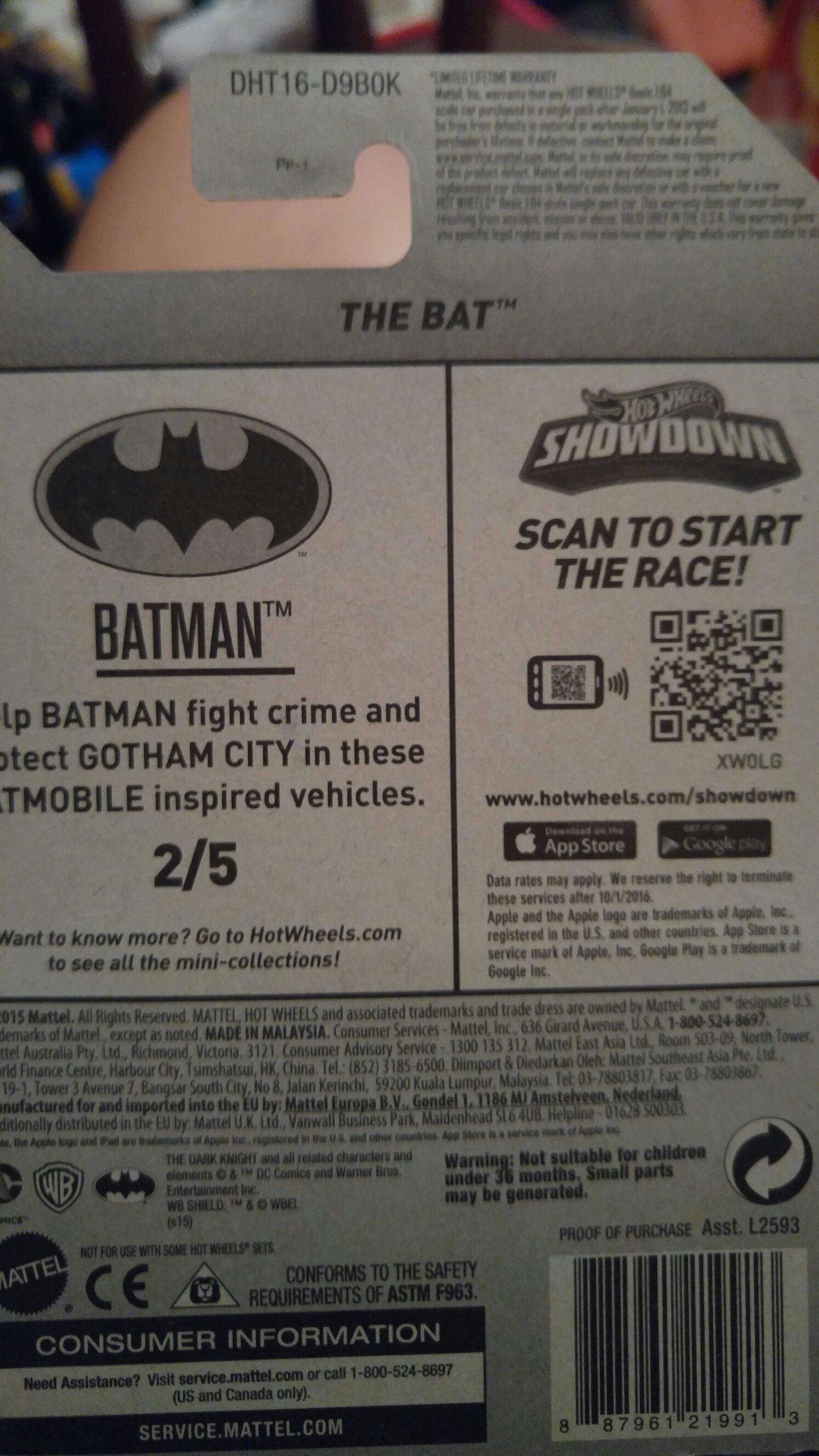 The Bat - BATMAN toy car collectible - Main Image 2