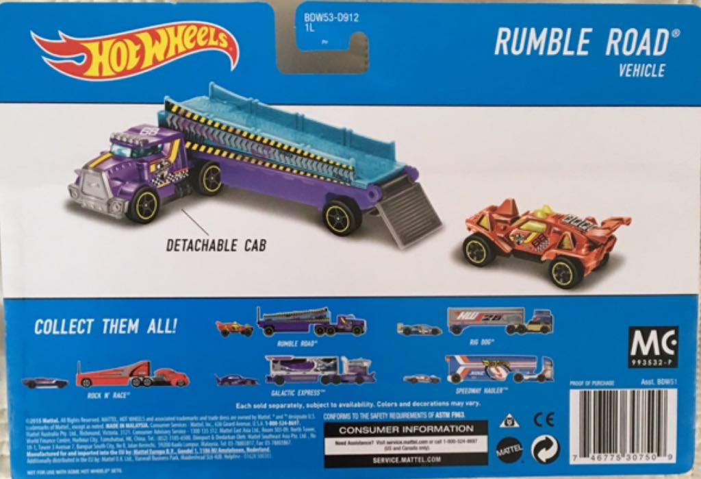 Rumble Road - (v.1) - Super Rigs toy car collectible - Main Image 2