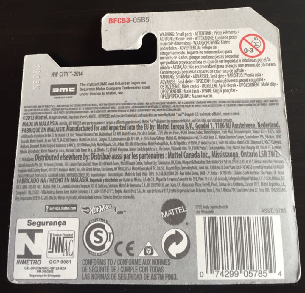 ’81 Delorean DMC-12 - HW City toy car collectible - Main Image 2