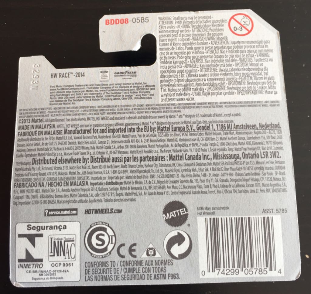 ’68 Mercury Cougar - 2019 HW Flames toy car collectible - Main Image 2