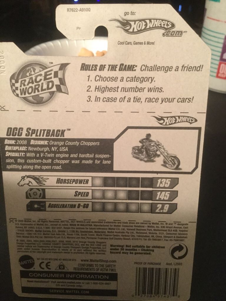 0CC Splitback - 2010 Race World Highway toy car collectible - Main Image 2