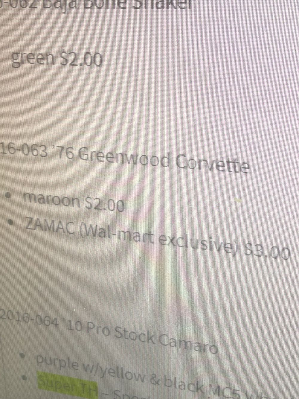 ’76 Greenwood Corvette - HW Mild To Wild toy car collectible - Main Image 3