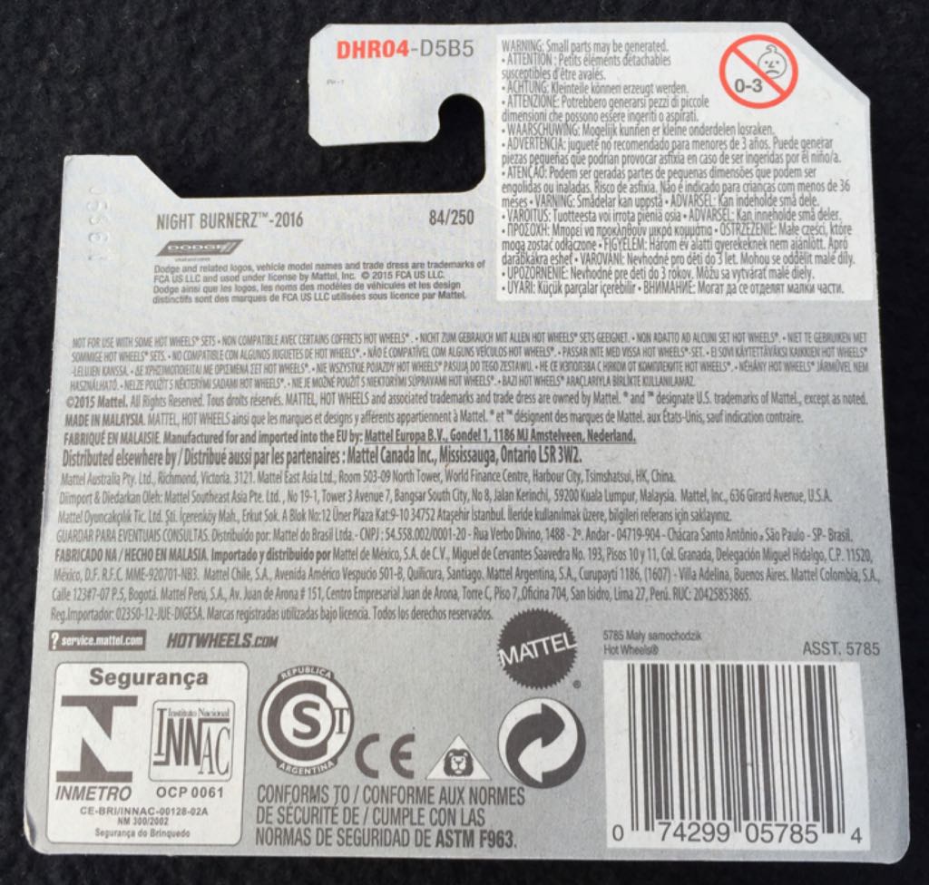 ’69 Dodge Charger 500 - Night Burnerz toy car collectible - Main Image 2