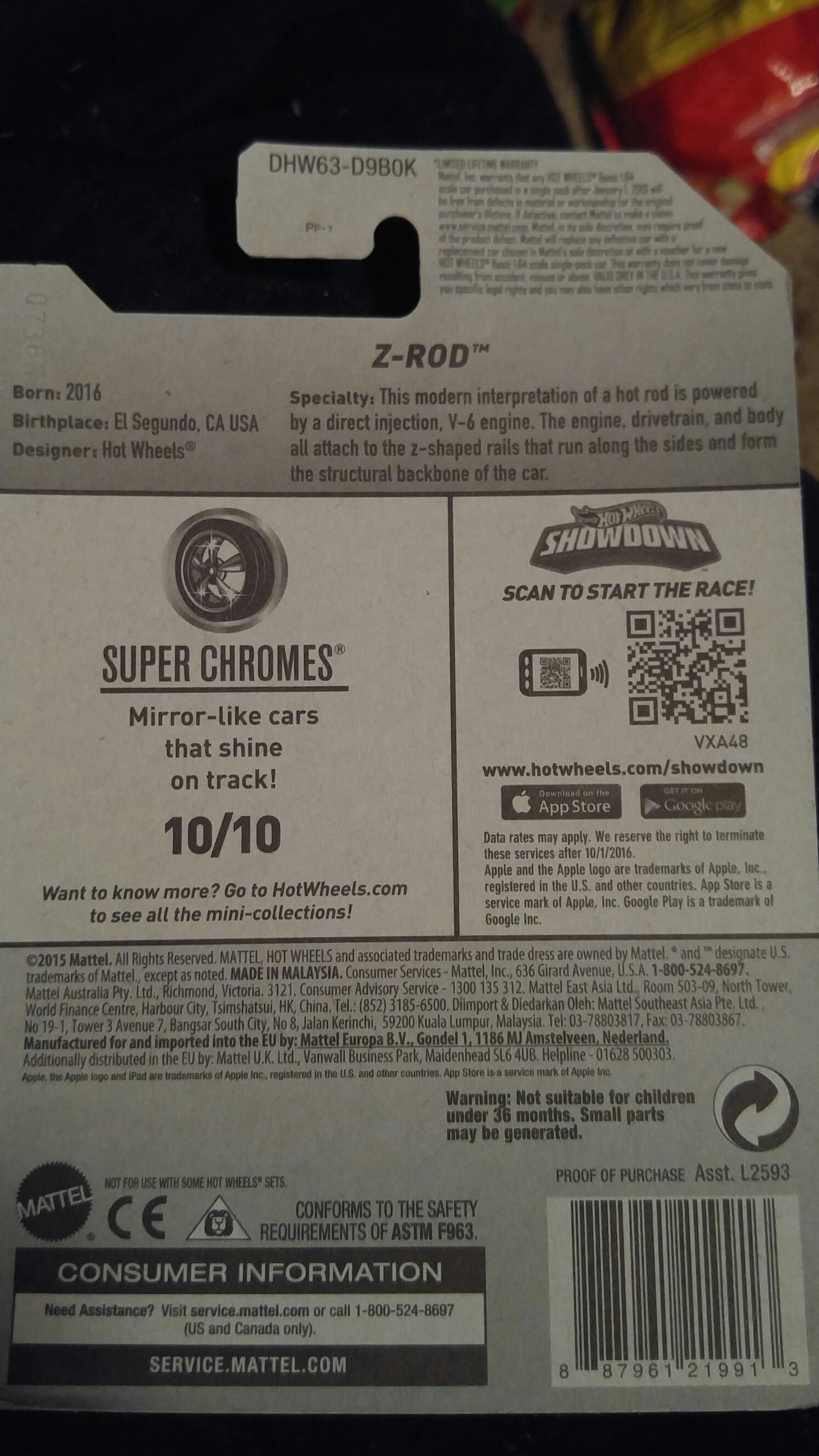 Z-Rod - HW Super Chromes toy car collectible - Main Image 2