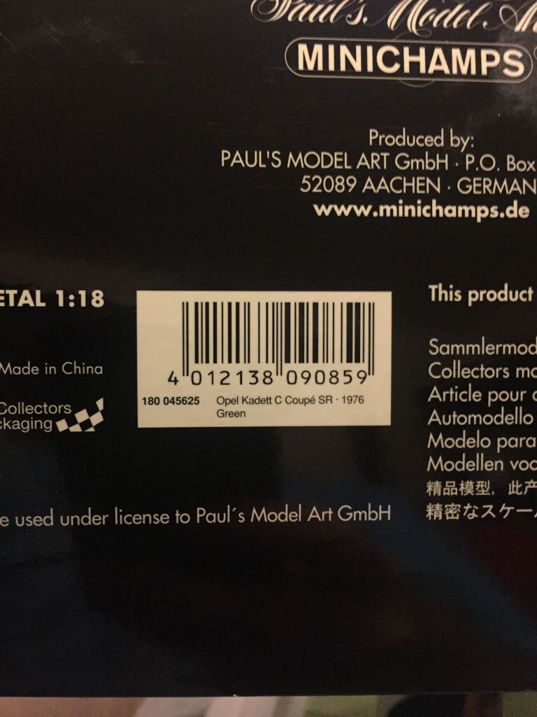 Minichamps - Road Car toy car collectible - Main Image 2