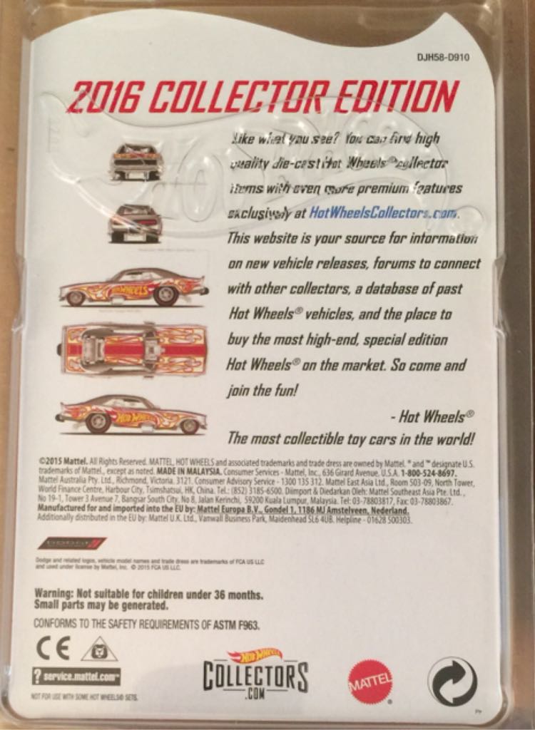 Zamac Dodge Charger Funny Car 1969 - ZAMAC toy car collectible - Main Image 2