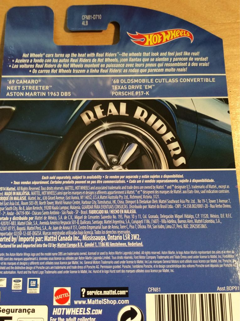 Heritage Series - Camaro 1969 - Heritage - Real Riders toy car collectible - Main Image 2