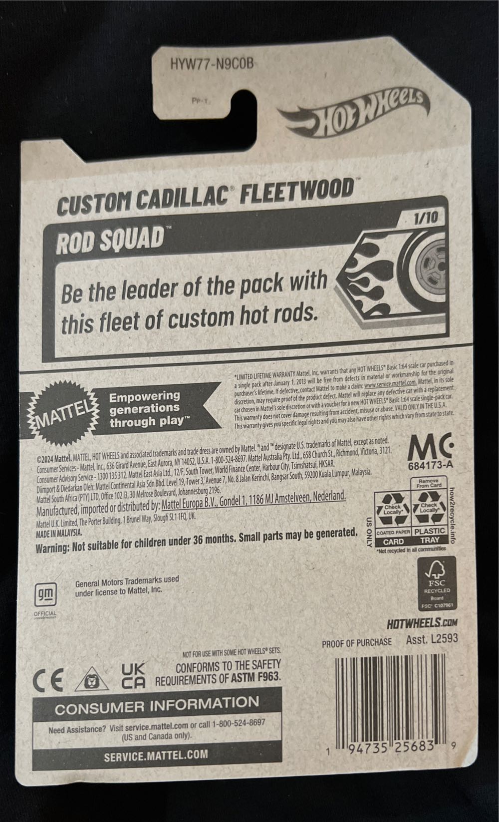 Custom Cadillac Fleetwood - 2024-ROD SQUAD toy car collectible - Main Image 2