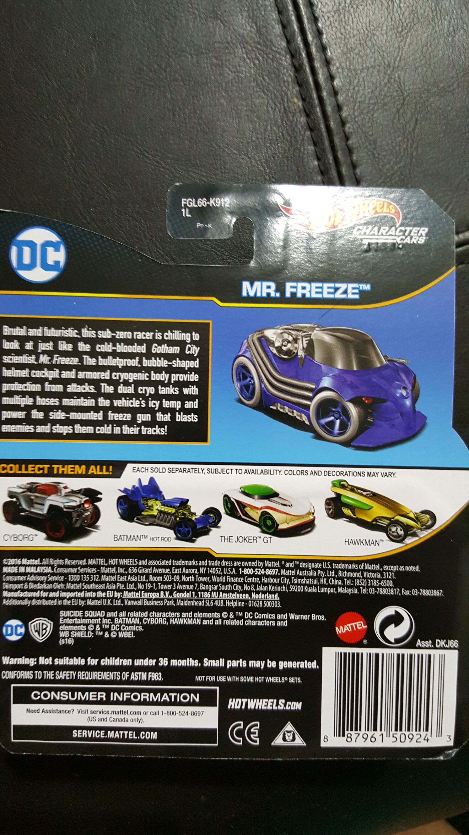 DC Comics: Mr. Freeze - 2016 DC Comics toy car collectible - Main Image 2