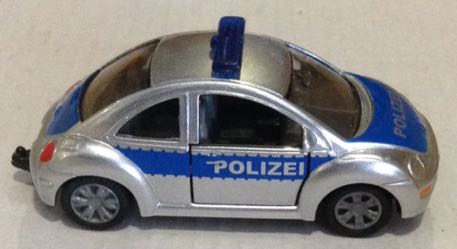 VW Beetle Polizei Gris - Siku toy car collectible - Main Image 2