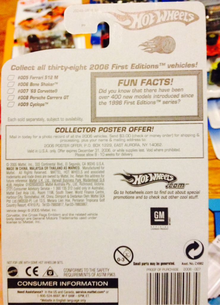 ’69 Corvette - 2006 First Editions toy car collectible - Main Image 2