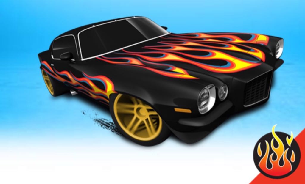 ‘70 Camaro - 2016 - HW Flames toy car collectible - Main Image 2