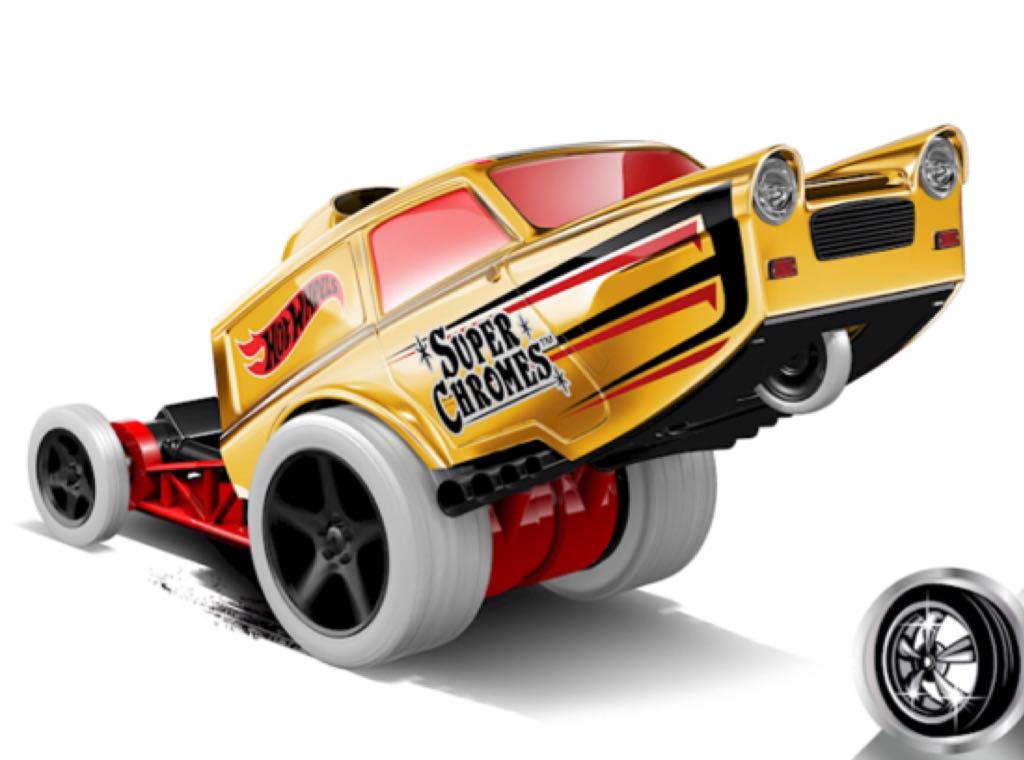 Poppa Wheelie - Super Chromes toy car collectible - Main Image 2
