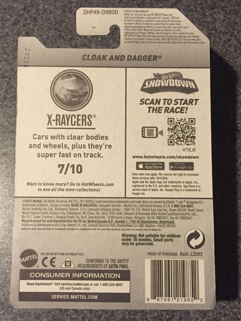 Cloak And Dagger - ’20 X-Raycers toy car collectible - Main Image 2