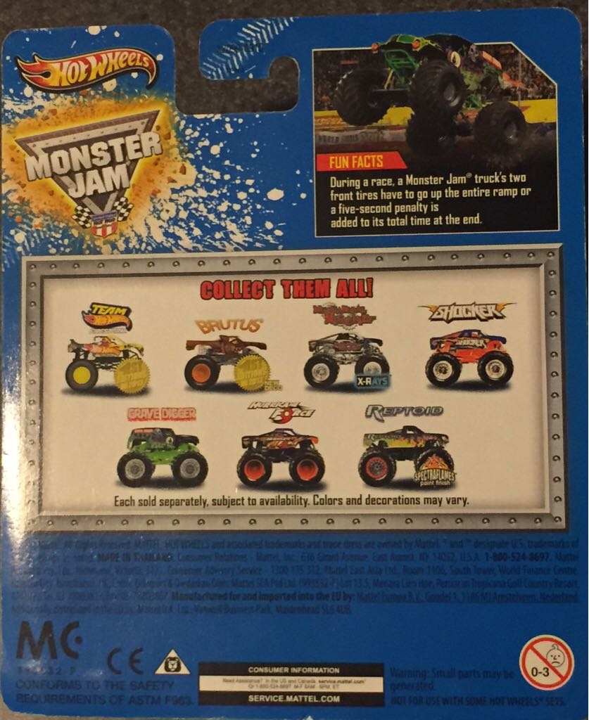 Grave Digger - Monster Jam toy car collectible - Main Image 2