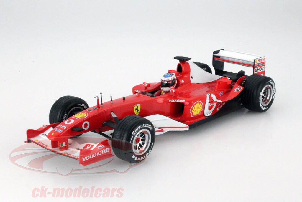 Ferrari F2003-GA, #2, R. Barrichello, 2003, Hot Wheel, B1024, 1:18 - Hot Wheels toy car collectible - Main Image 1