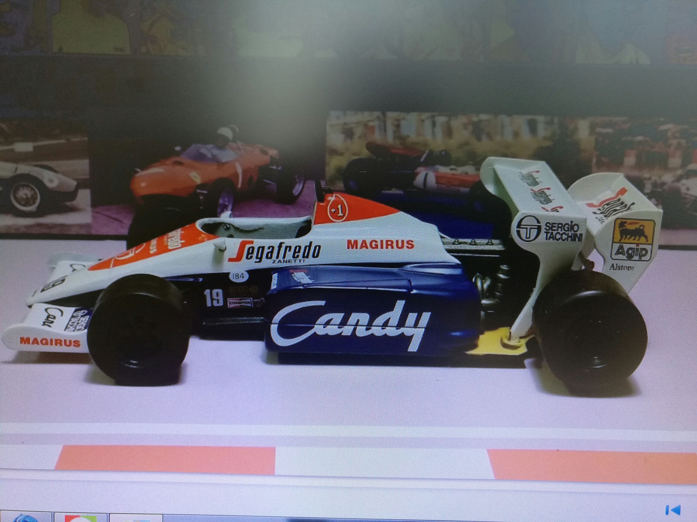 Toleman TG183-b - Lendas Brasileiras toy car collectible - Main Image 1