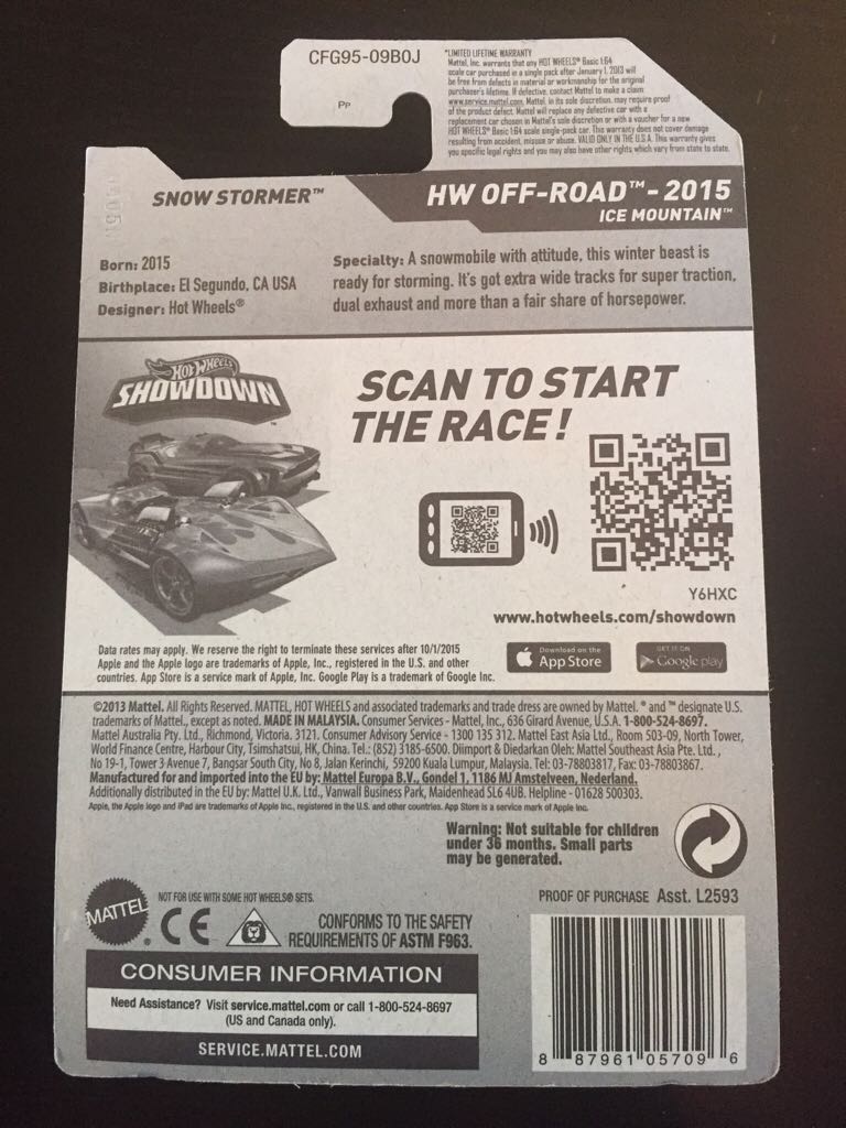 Snow Stormer - HW Off-Road toy car collectible - Main Image 2