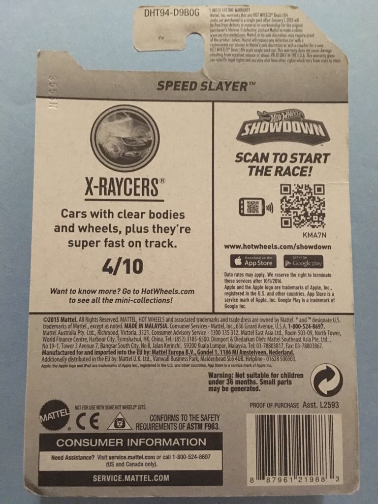 Speed Slayer - ’16 X-Raycers toy car collectible - Main Image 2