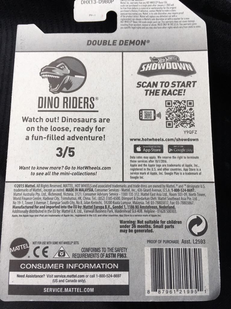 Double Demon - 2016 - Dino Riders toy car collectible - Main Image 2