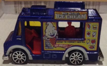 Ice Cream Van Azul Marino - Hot Wheels toy car collectible - Main Image 2