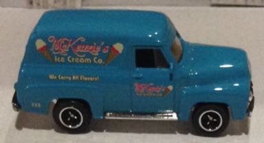 Ford F-100 Panel Delevery 1955 Azul Helados - Machtbox toy car collectible - Main Image 2