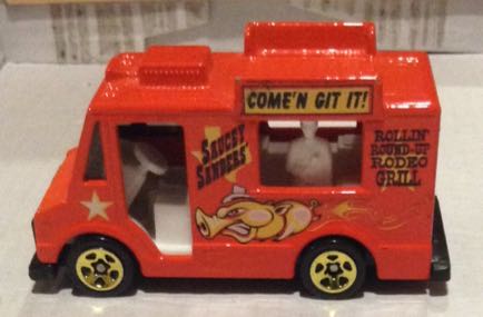 Camioneta Repartidora Carne Asada Naranja - Hot Wheels toy car collectible - Main Image 2