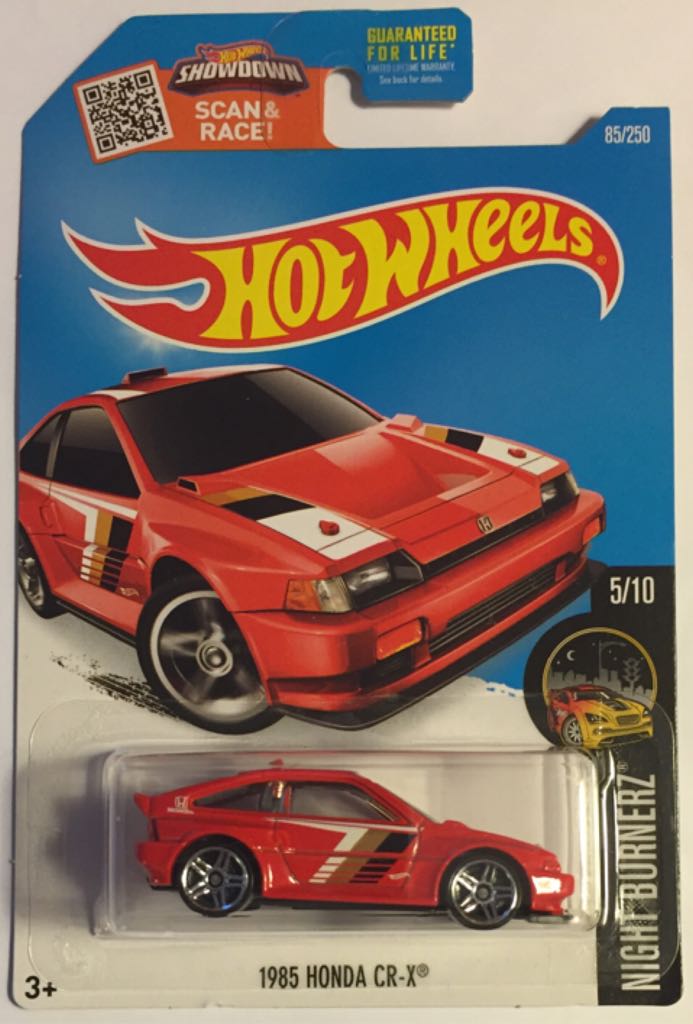 Honda CR-X, 1985 - Mainline - Night Burnerz toy car collectible - Main Image 1