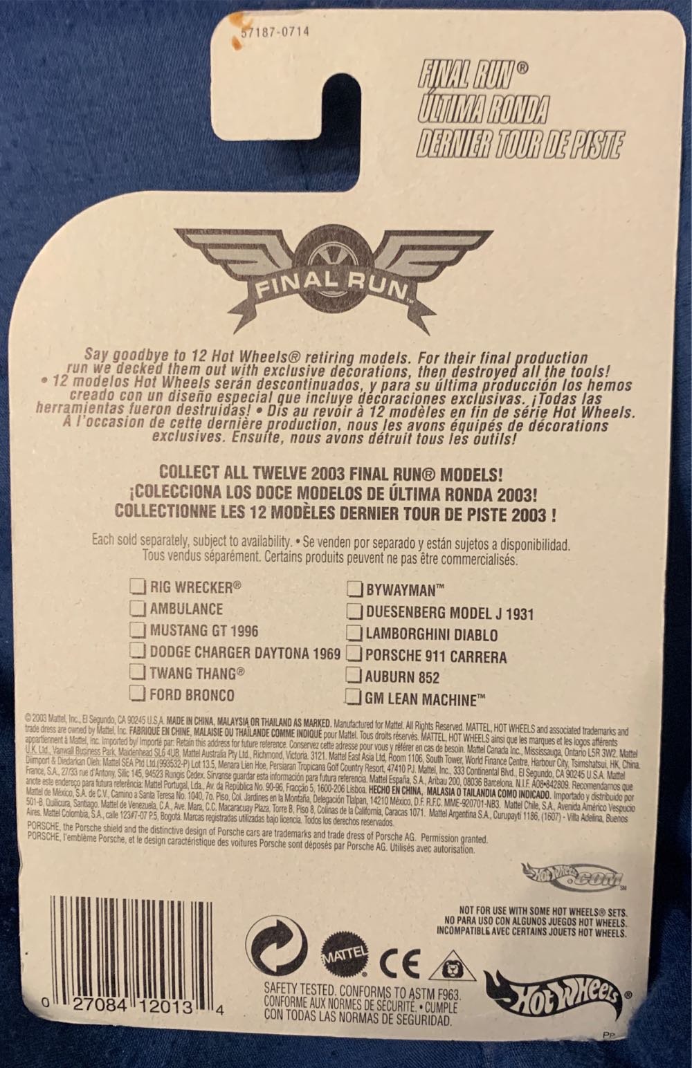 Porsche 911 Carrera - Final Run toy car collectible - Main Image 4