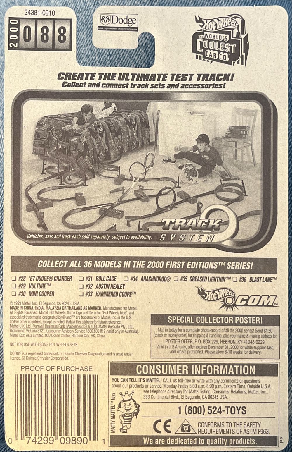 Dodge Charger 2000 First Editions ‘67 - 2000 First Editions toy car collectible - Main Image 3