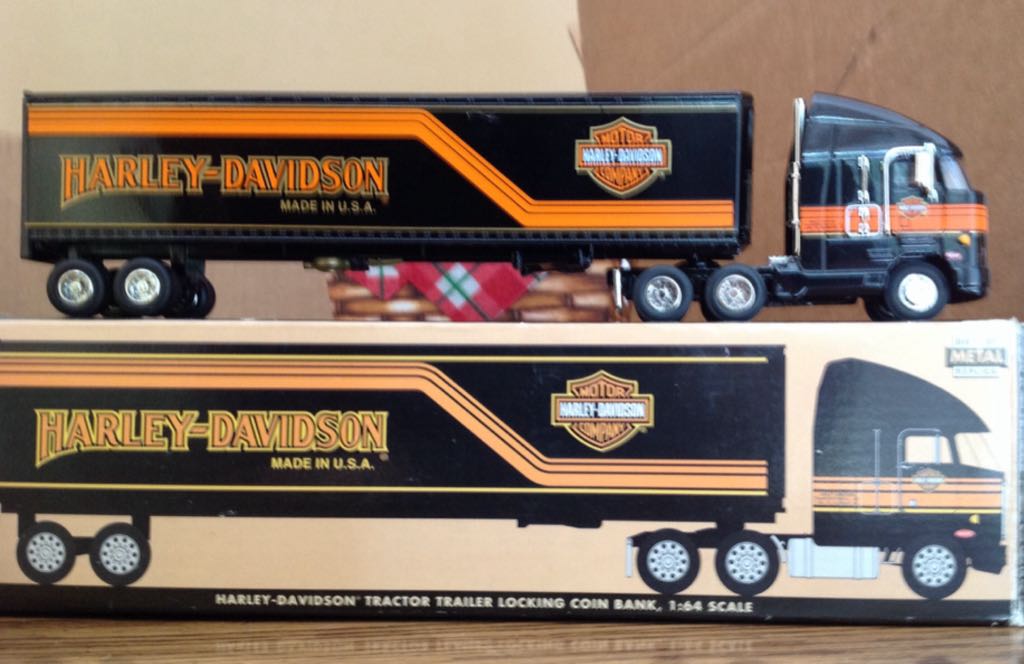 Harley Tractor Trailer  toy car collectible - Main Image 2