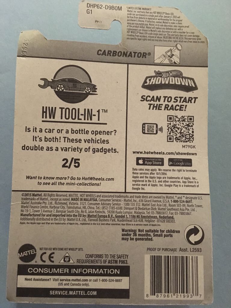 Carbonator - HW Tool-In-1 toy car collectible - Main Image 2