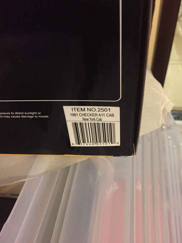 Sun Star - Taxi Cab toy car collectible - Main Image 2