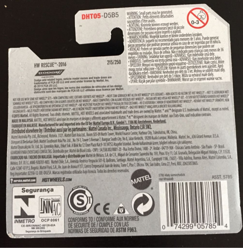 Dodge Charger SRT8 - HW Rescue toy car collectible - Main Image 2